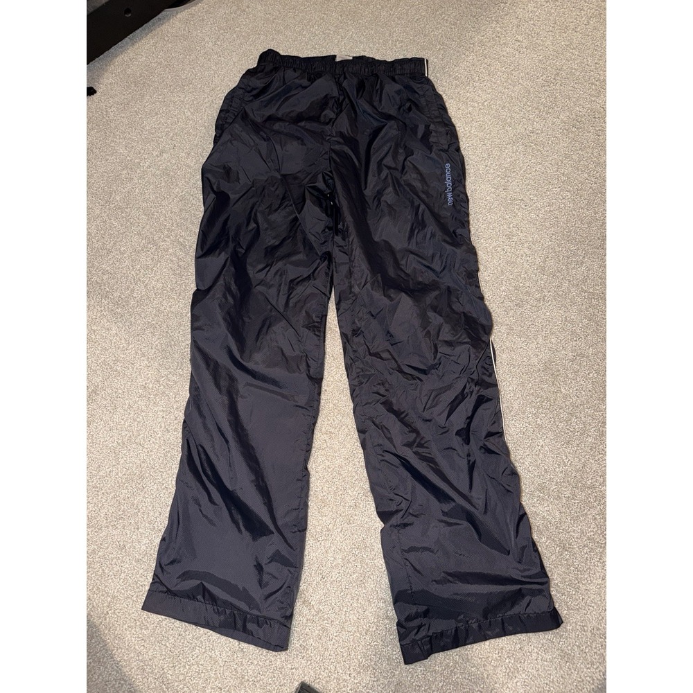 New Balance Men's Black Track Pants Sz S Tapered Elastic Waist Drawstring Woven
